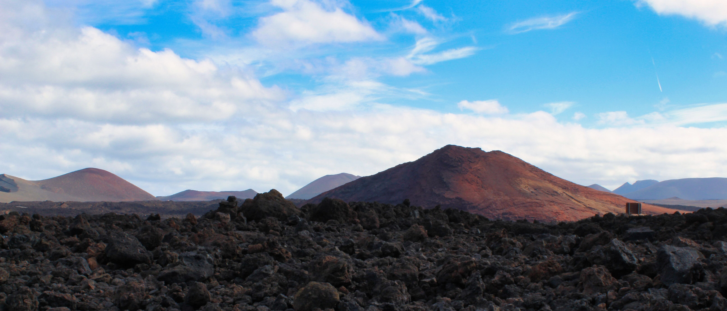 Lanzarote bei Los Hervideros, Blick ins Landesinnere