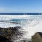 Lanzarote Gischt -  3D Intertlaced Bild an einem Polfilter Monitor oder 3D TV anschauen.