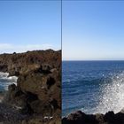 Lanzarote - Gischt - 3D Kreuzblick