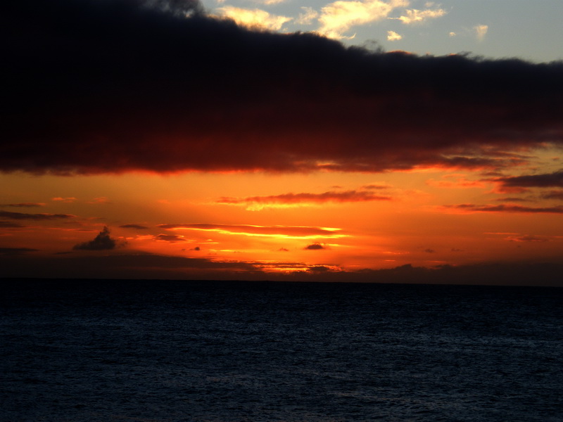 Lanzarote, Sonnenuntergang beim Leuchtturm