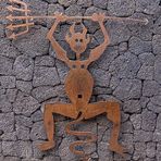 Lanzarote vor der Seuche ... Timanfaya (5) - Manriques Logo für den Park