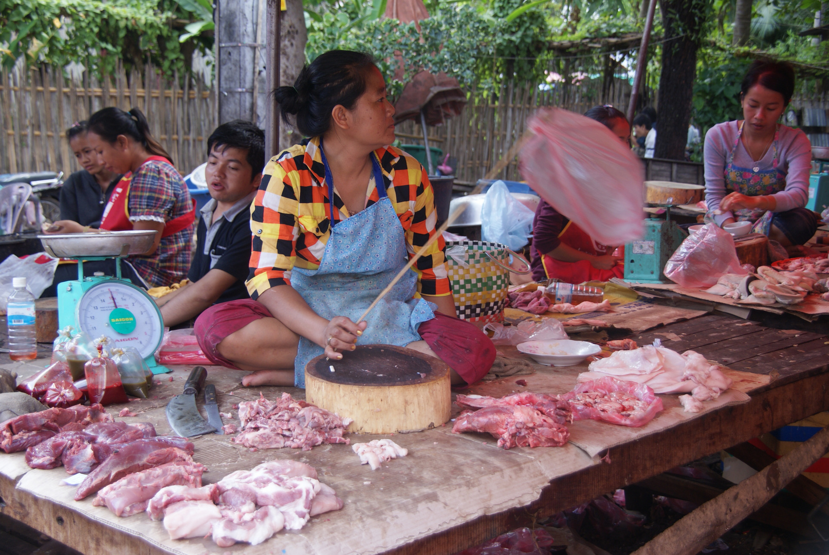 laos, luang prabang tagesmarkt