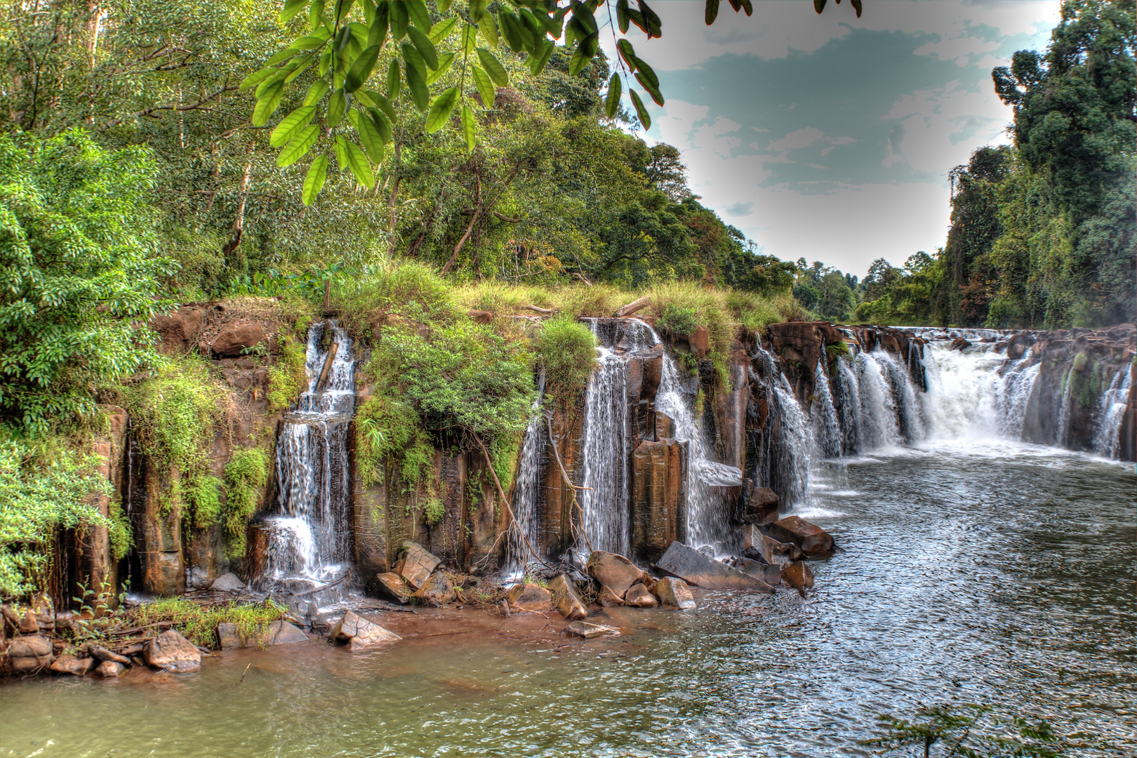 Laos Reise, Bolaven, Pha Suam, HDR