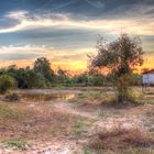 Laos Reise, Sonnenuntergang