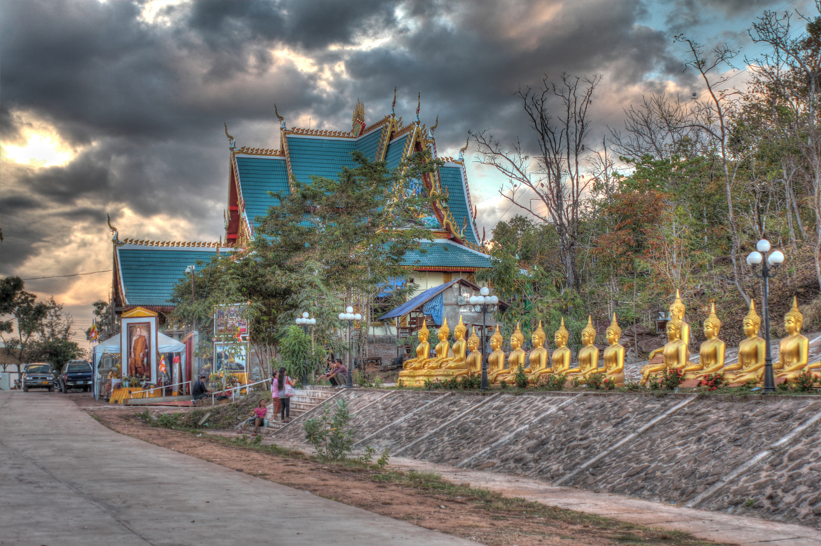 Laos Reise, Wat Phu Sa Lao, Pakse