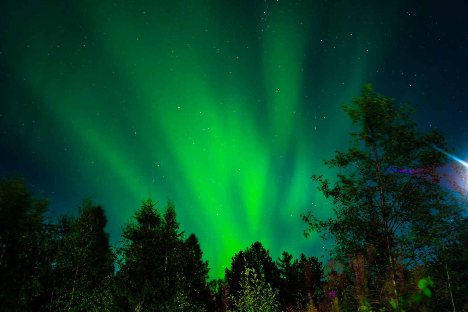 Lappland bei Nacht