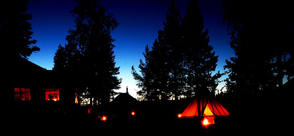 Lappland geht in die Nacht