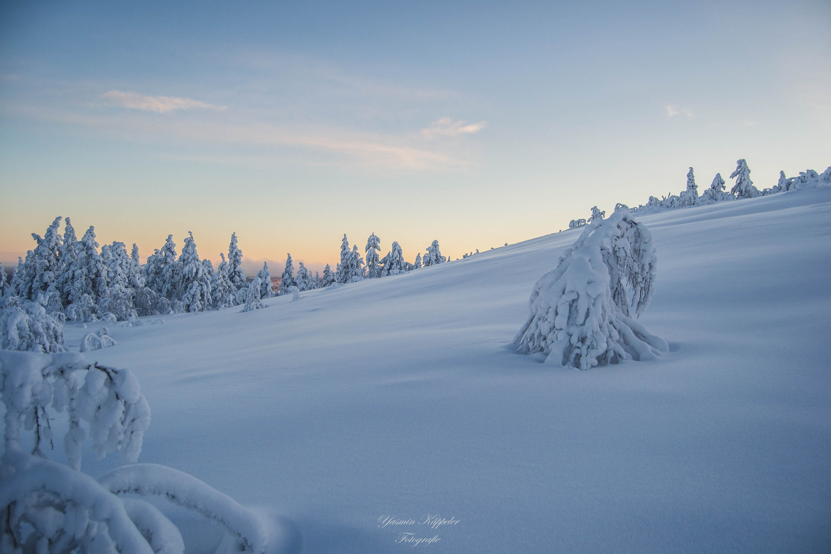 Lappland Schneewanderung