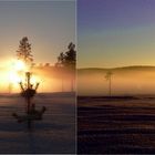 Lappland Sonnenuntergang