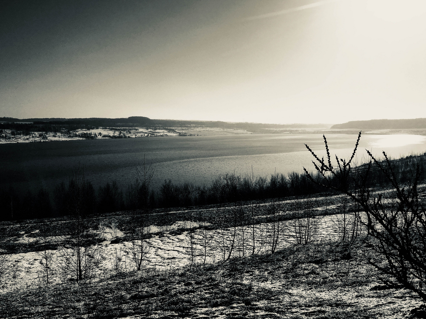 Lappwaldsee im Winter