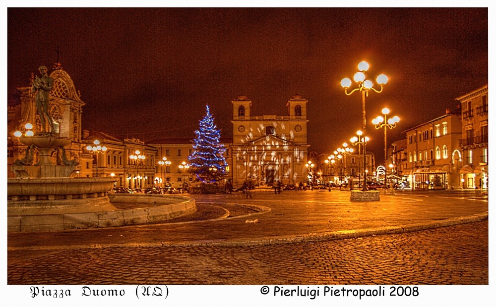 L'Aquila-Piazza Duomo under Xmas