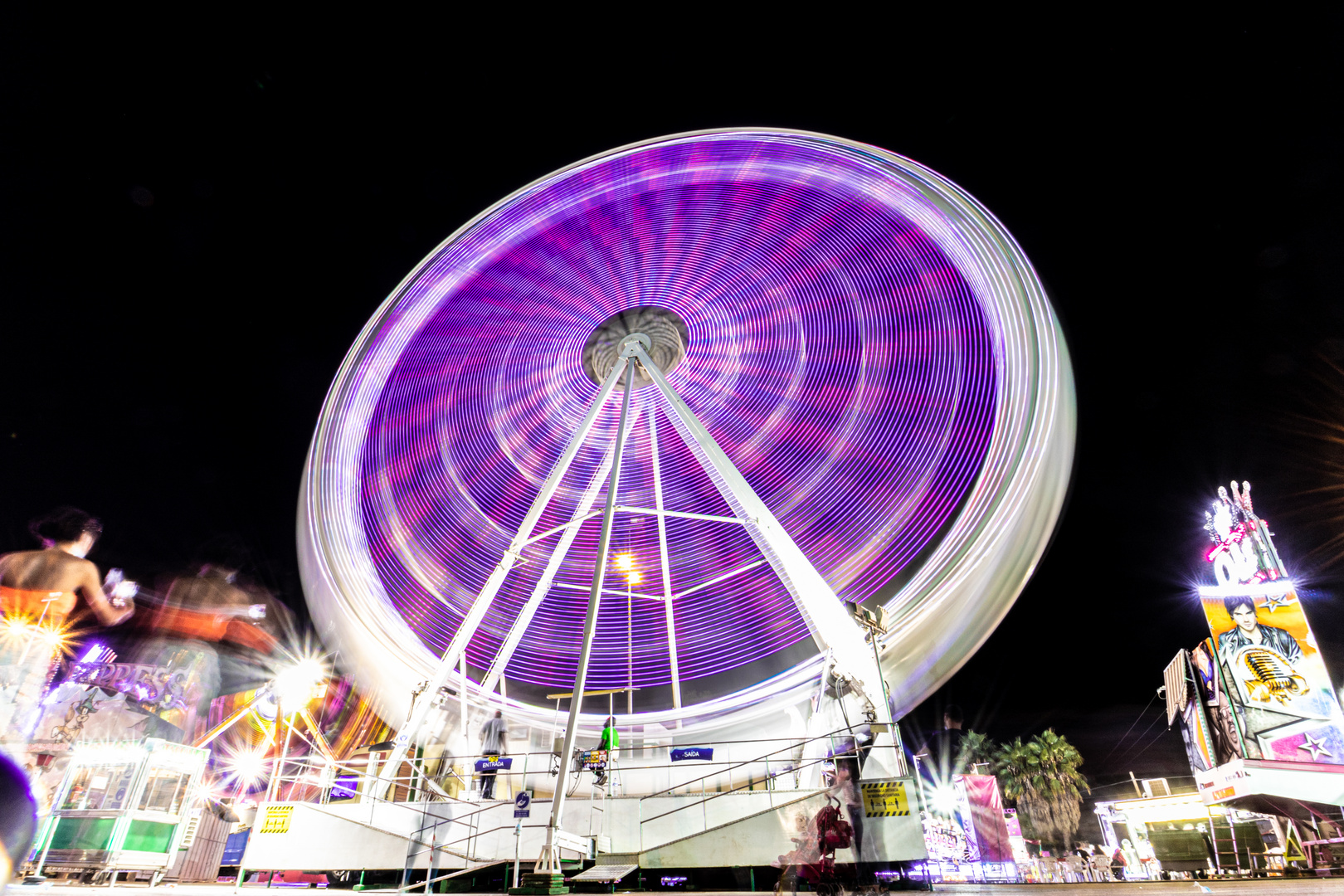 Larga exposición en Noria - Feria de Murcia 2021