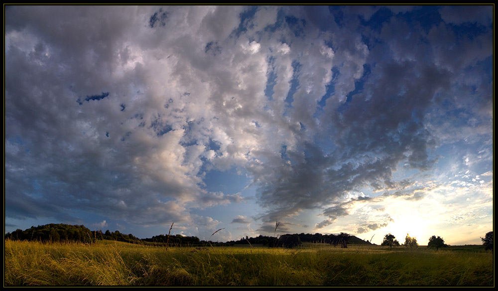 Large-scale sunset