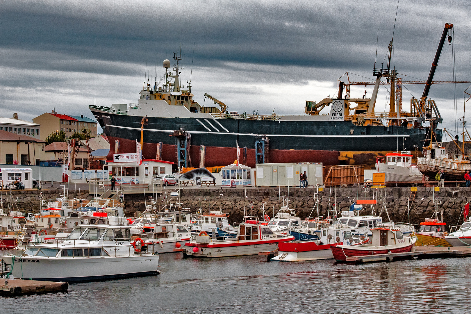 Large vessel on the dock