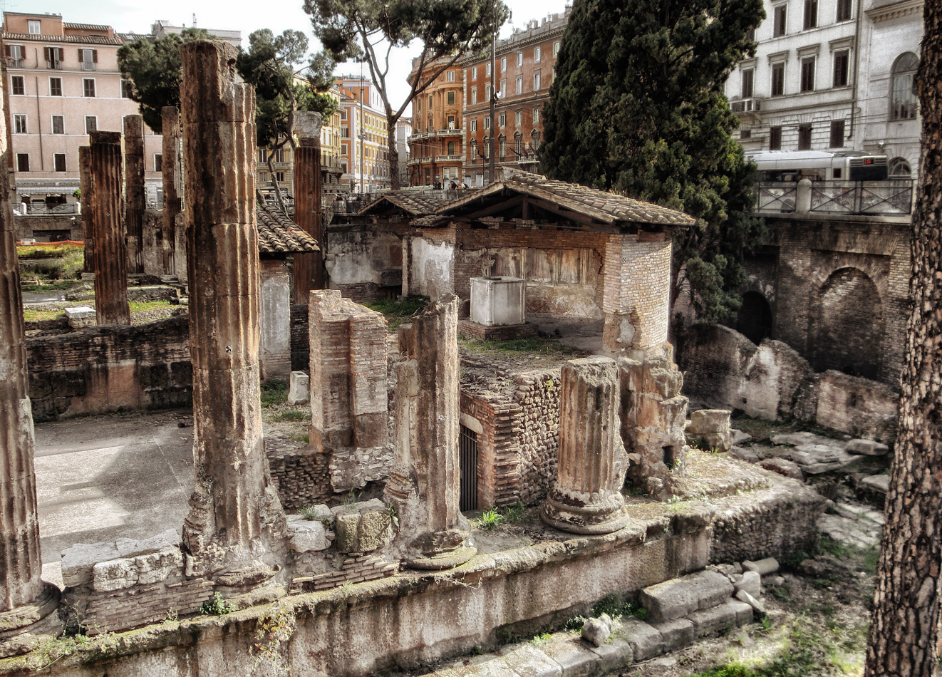 Largo di Torre Argentina Rom