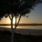 Larnaca, Abendstimmung am Salzsee