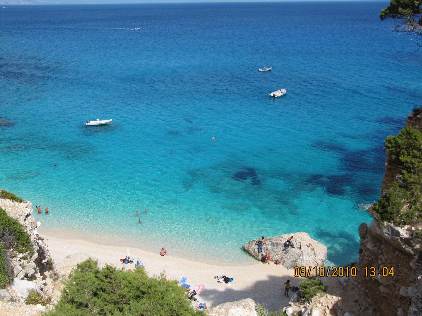 l'arrivo a 'cala goloritze'