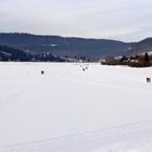 l'art et la manière de trouver un raccourci........Vive l'hiver et les lacs gelés.