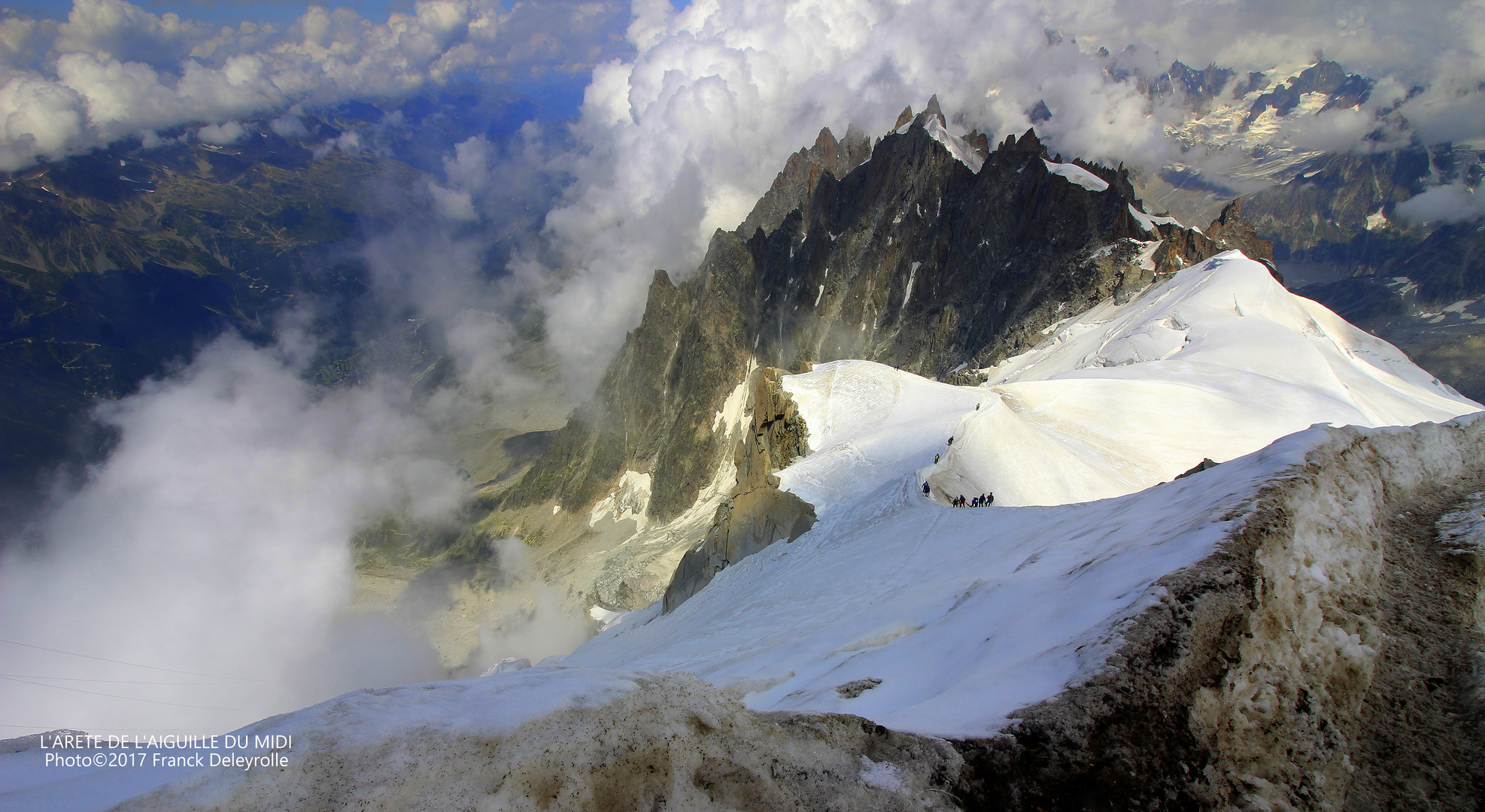 L'arête de l'Aiguille du Midi (Chamonix)