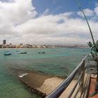 Las Canteras Strand Gran Canaria aus Sicht des Fischauges