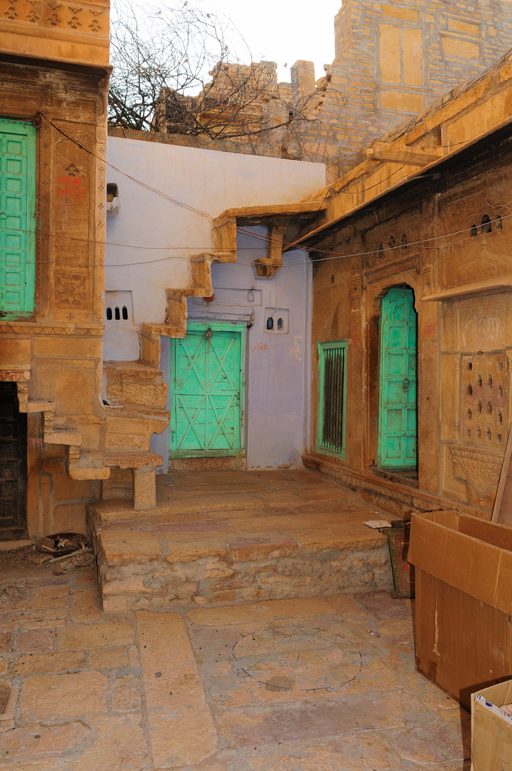 Las casas intramuros de Jaisalmer