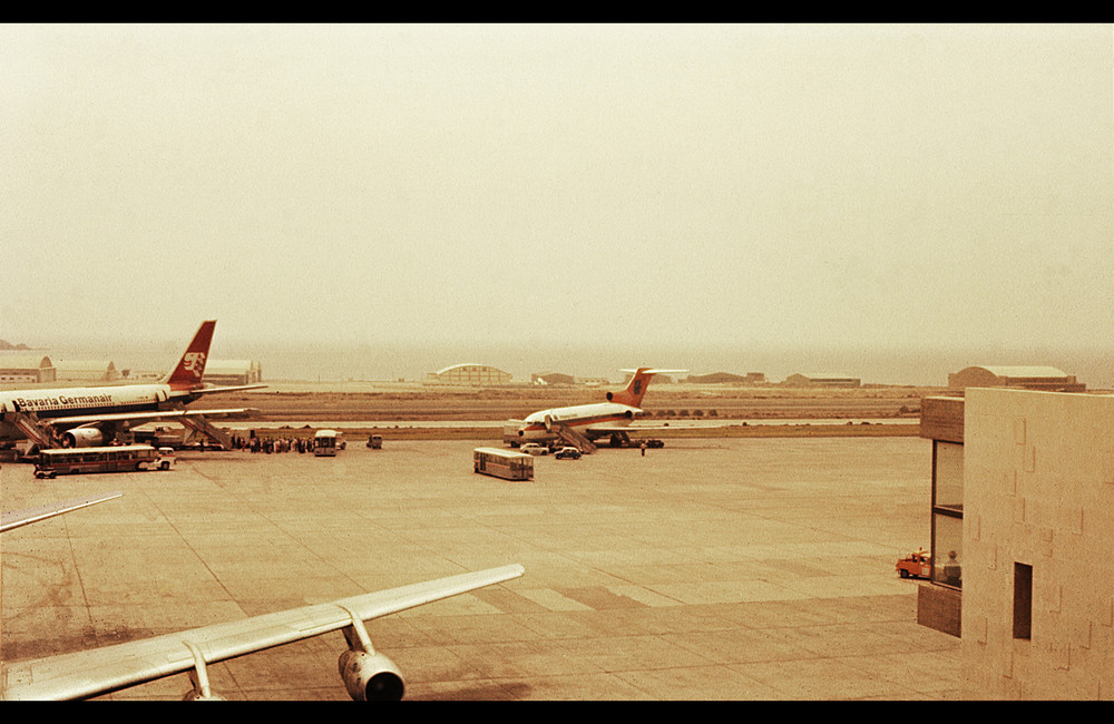 Las Palmas 1977: Boarding Bavaria Germanair