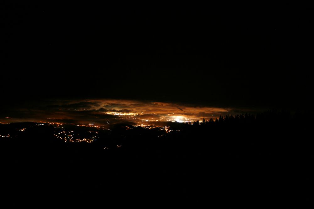 Las Palmas de noche (desde la cumbre)