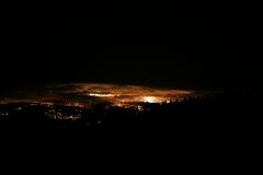 Las Palmas de noche (desde la cumbre)