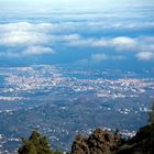 Las Palmas, Gran Canaria - Blick aus dem Gebirge auf die Hauptstadt