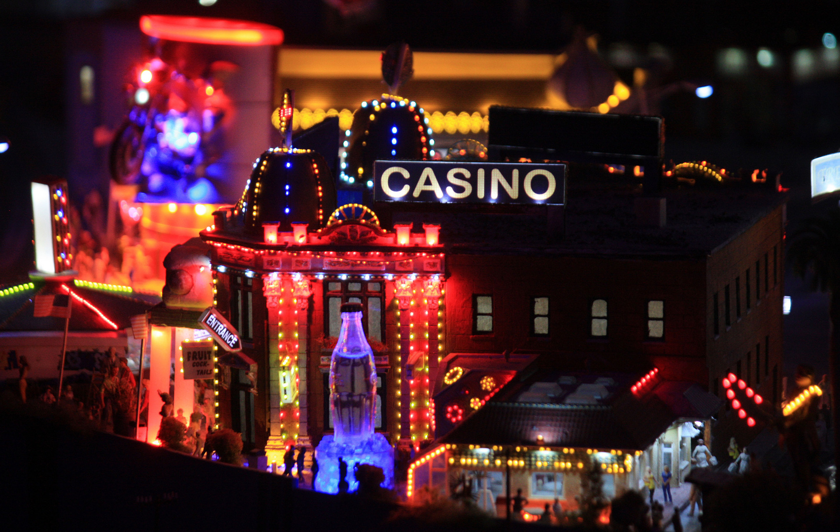 Las Vegas aus der Sicht von hinter der Anlage