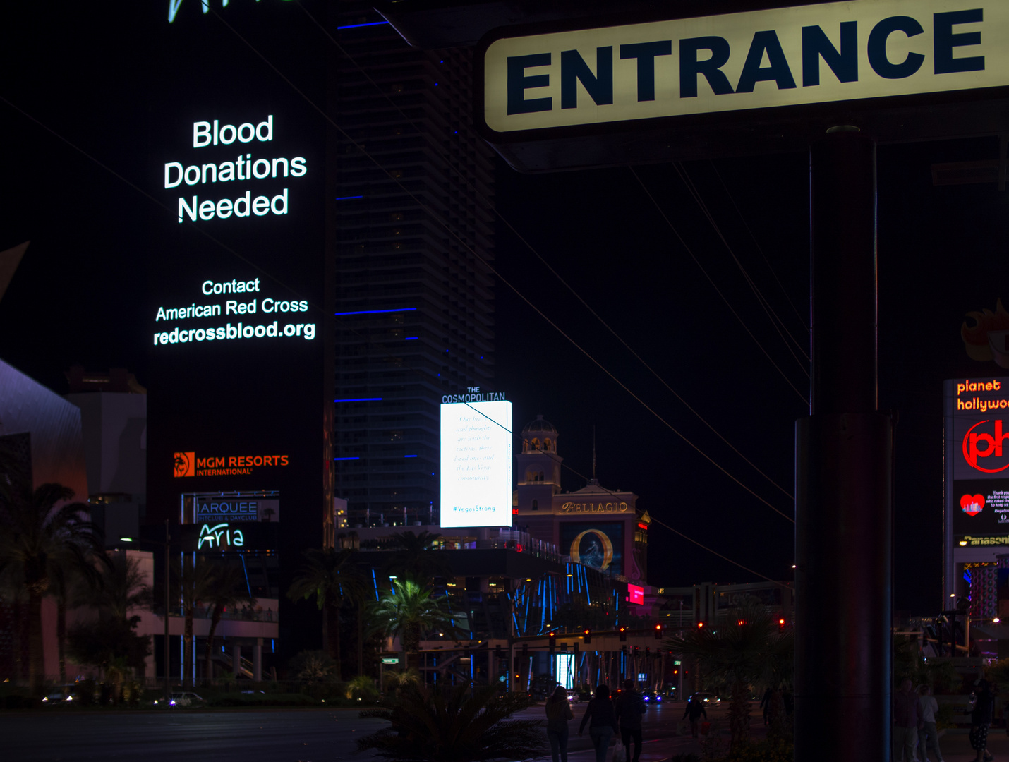 Las Vegas, "Blood Donations Needed"