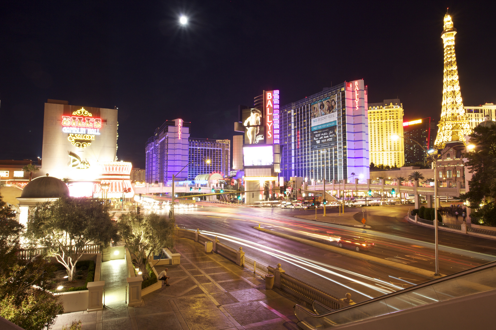 Las Vegas on the corner of Flamingo and Strip