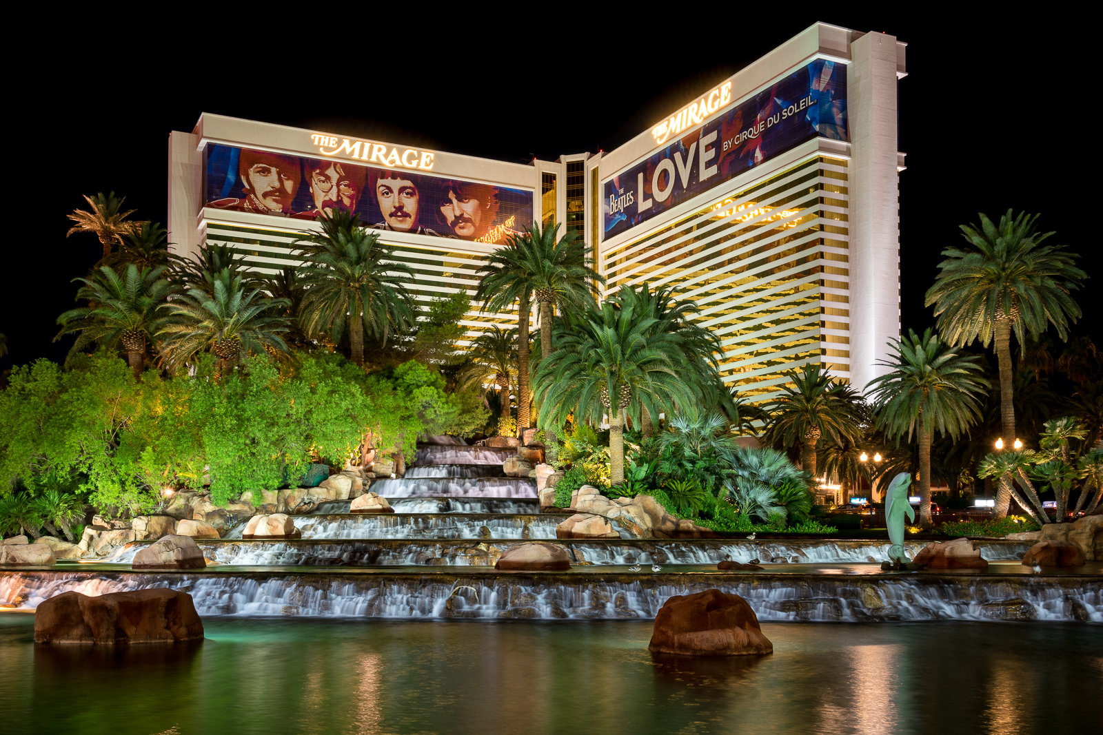 Las Vegas Strip The Mirage (USA) Foto & Bild architektur, north