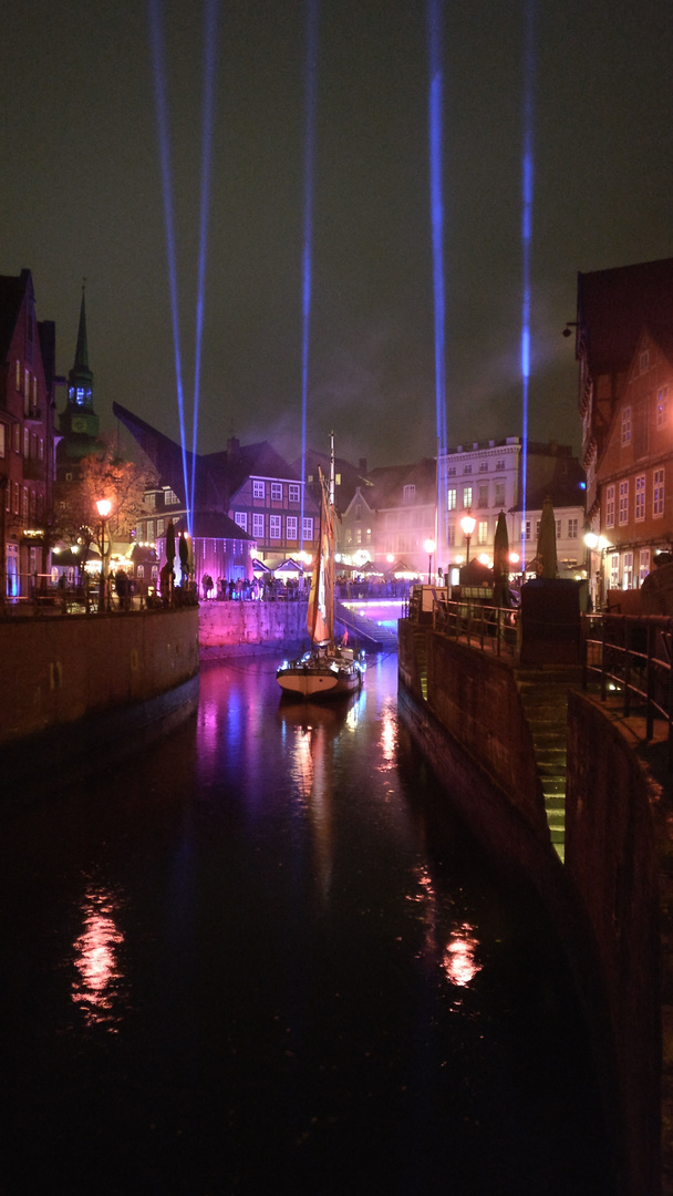 Lase am Hansehafen in Stade