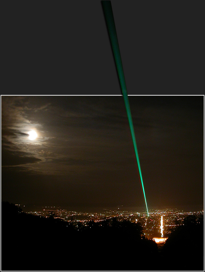 Laser over Kassel