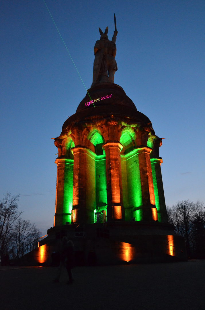 Laser-Show Hermannsdenkmal