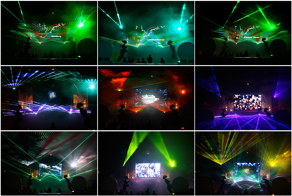 ... Lasershow Collage ...