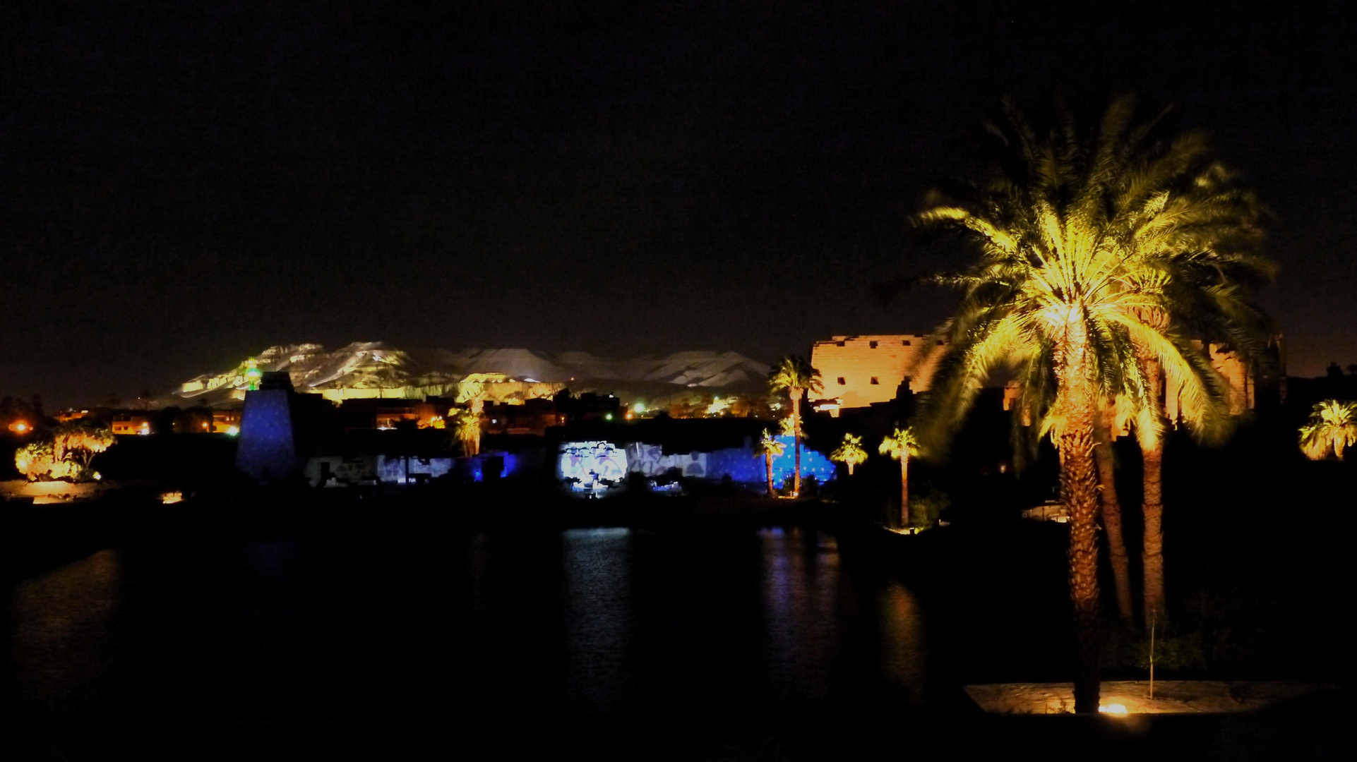 Lasershow im Karnak - Tempel, Luxor