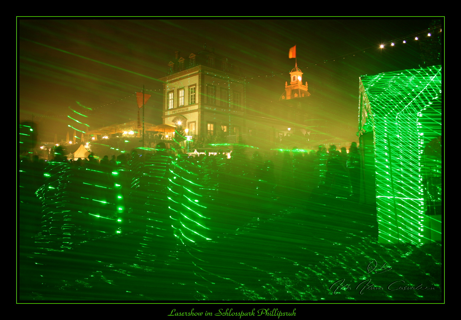 Lasershow im Schlosspark Phillipsruh 2010