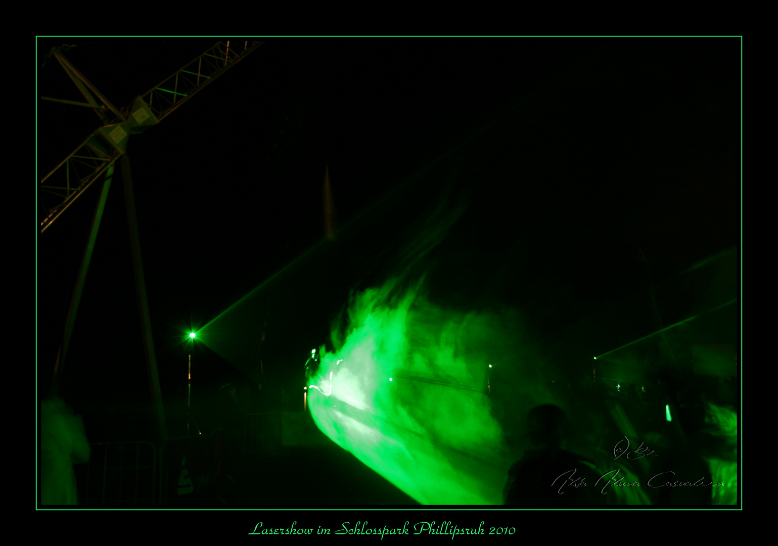 Lasershow im Schlosspark Phillipsruh 2010 ( 2 )