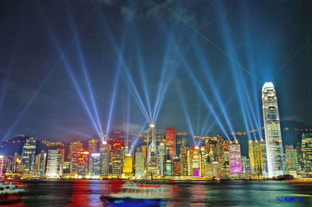 Lasershow in Hong Kong