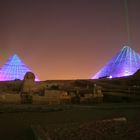 Lasershow Pyramiden