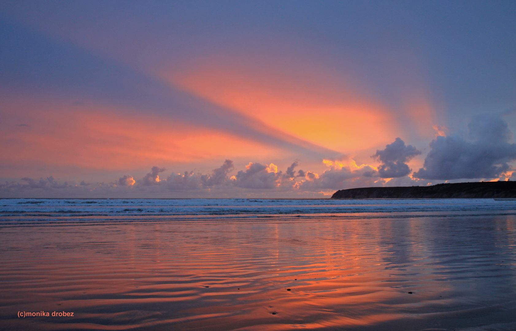 ...Laserstrahlen in pink und apricot...