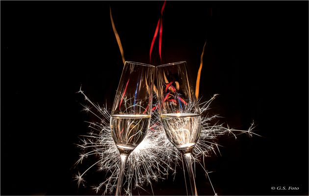Lasst die Gläser klingen.......