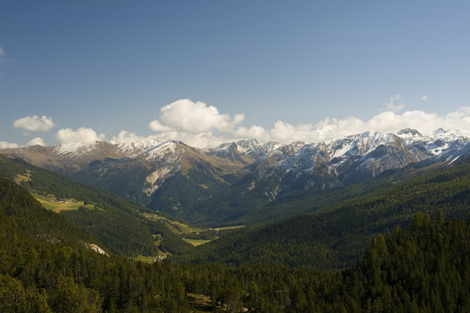 Lassù per le montagne fra boschi e valli d'or.