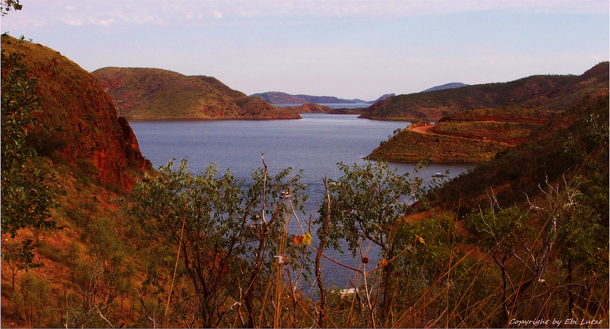 * Last glow over Lake Argyle *