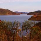 * Last glow over Lake Argyle *