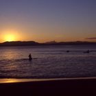 Last light at Byron Bay