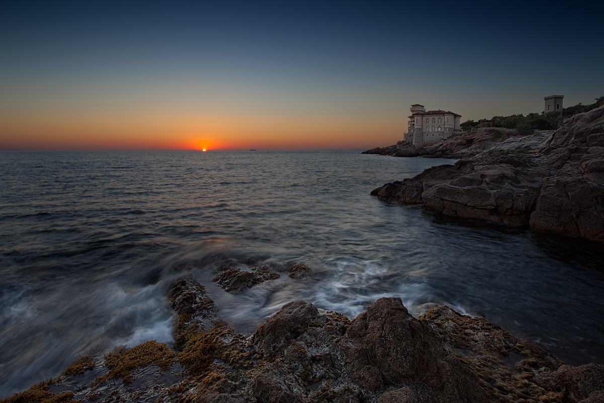 Last light at castel Boccale