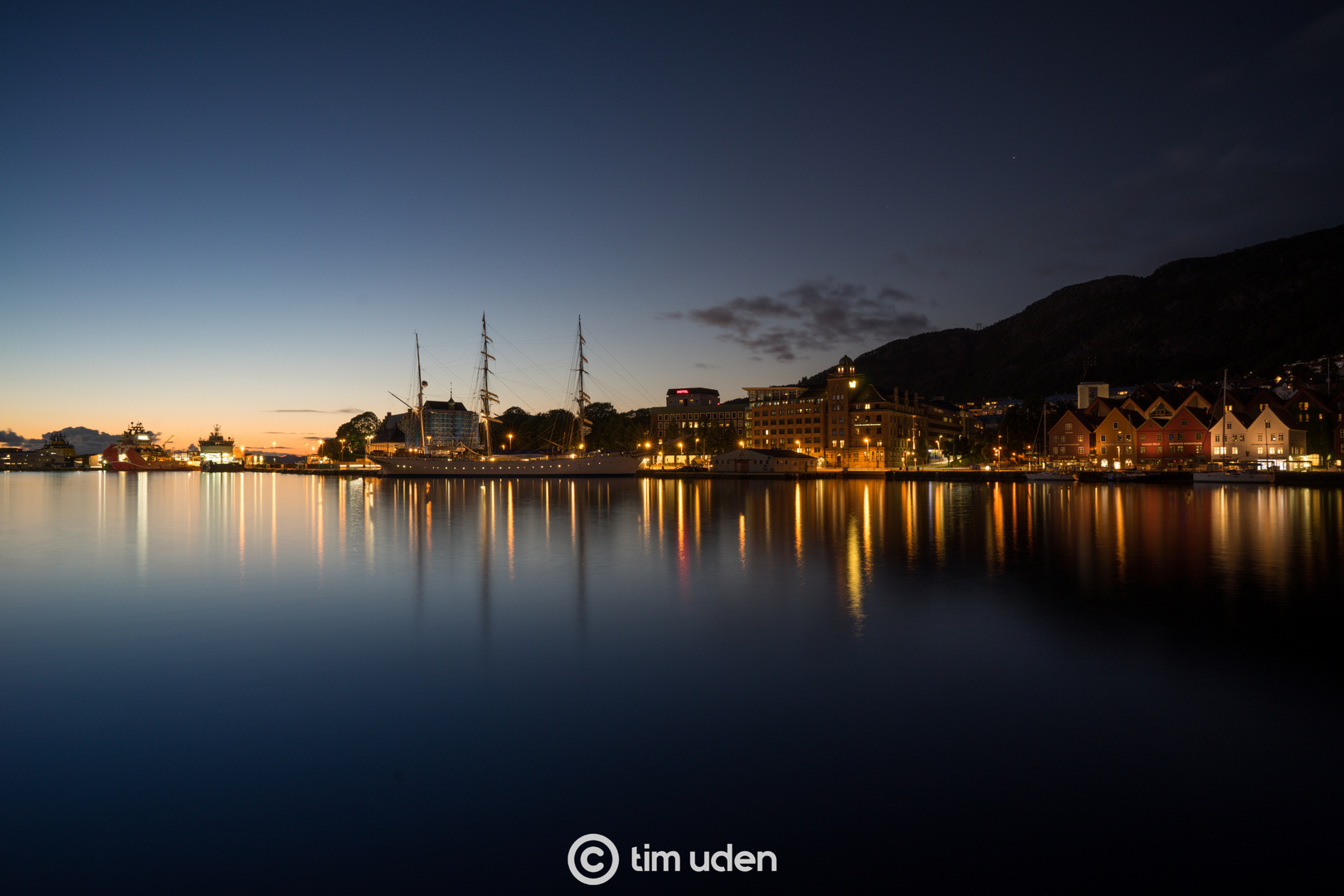 Last light in Bergen